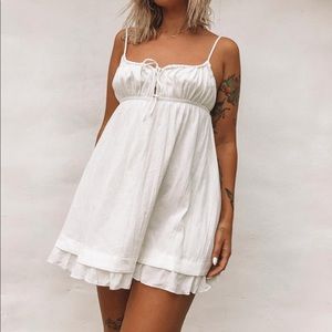 NWT PRINCESS POLLY Empress of Love Mini White Dress NWT